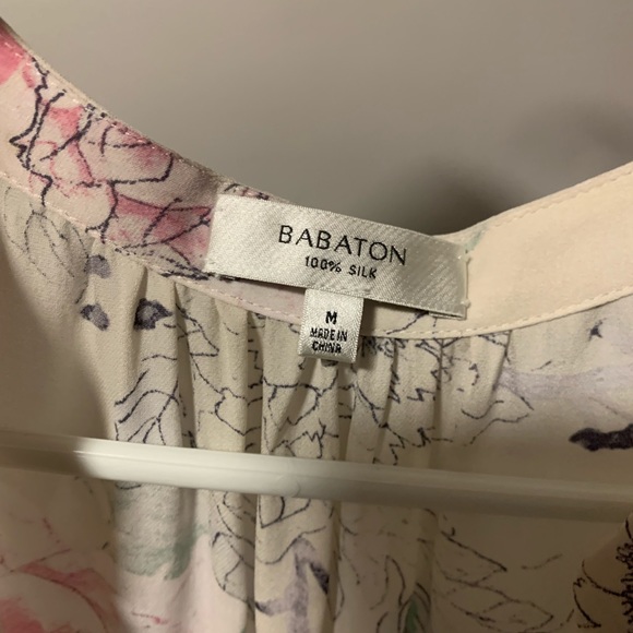 Aritzia Babaton benedict silk dress - floral - Picture 2 of 10